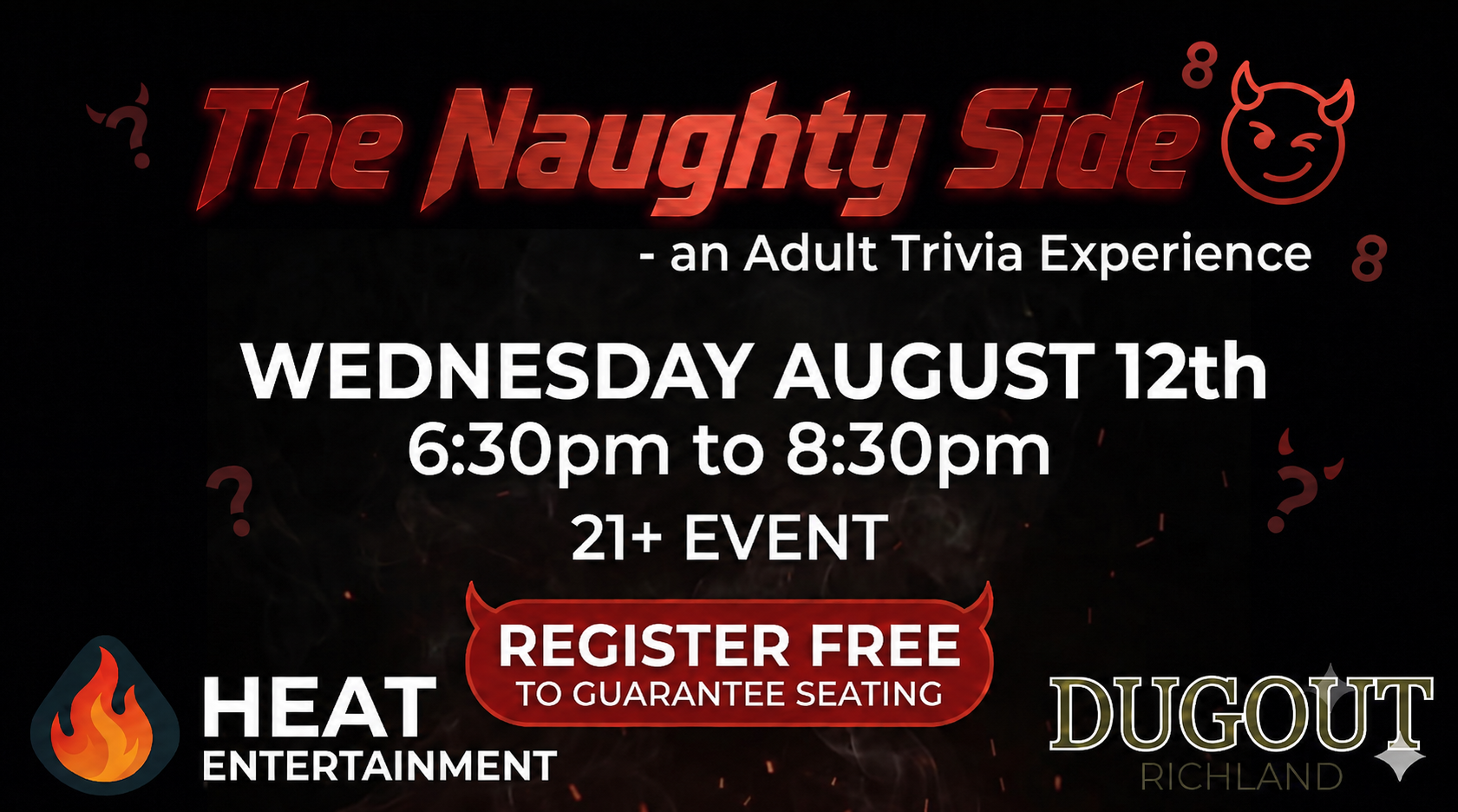 THE NAUGHTY SIDE Version 9 - An Adult Trivia Experience at Richland Dugout