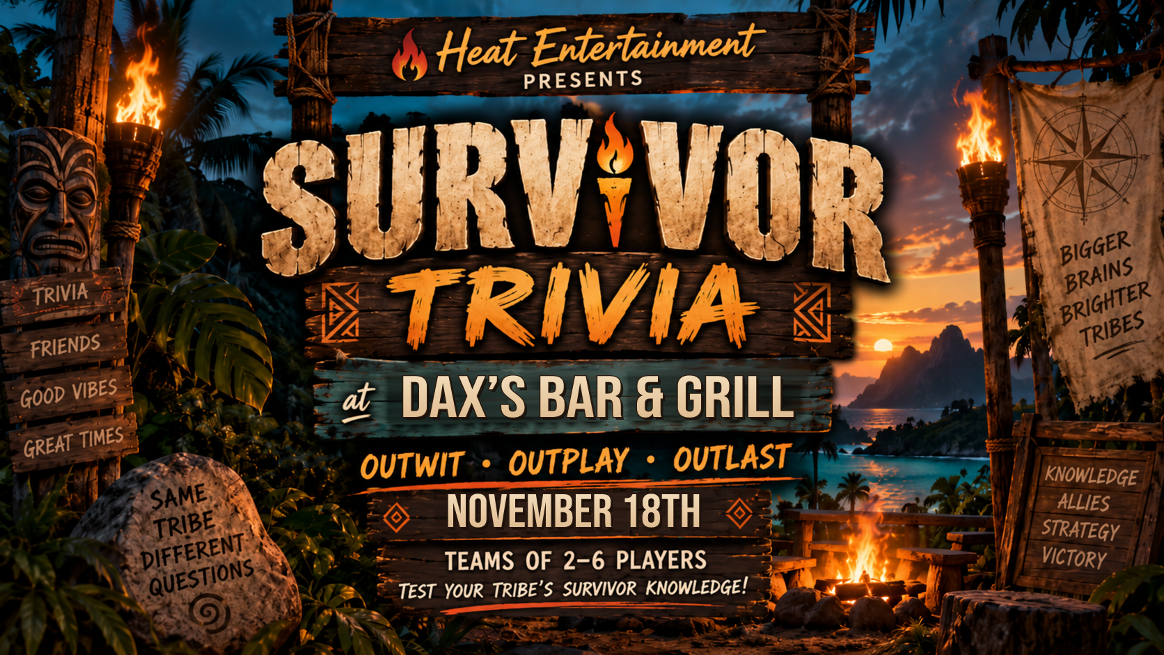 Survivor Trivia at Dax's Bar and Grill